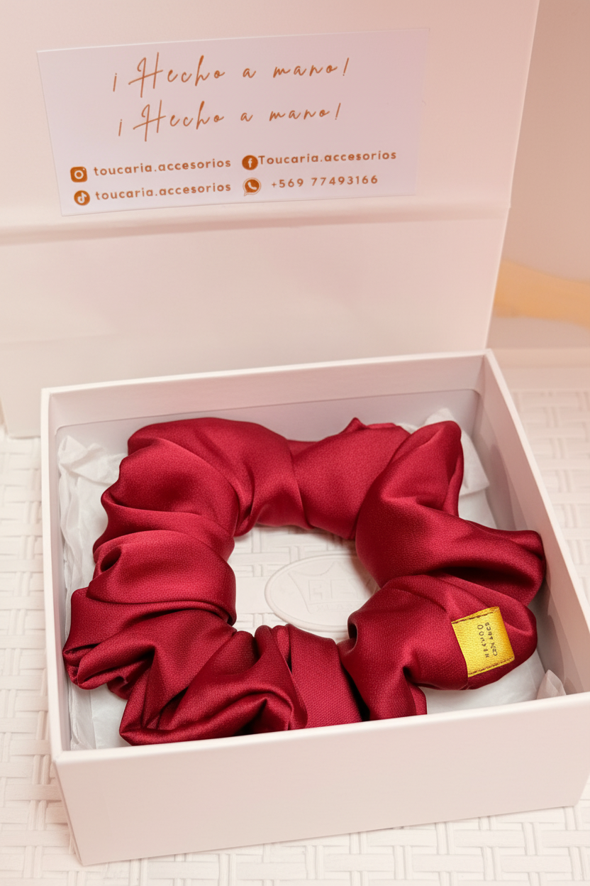 SCRUNCHIE MEDIANO SEDA ELEGANC