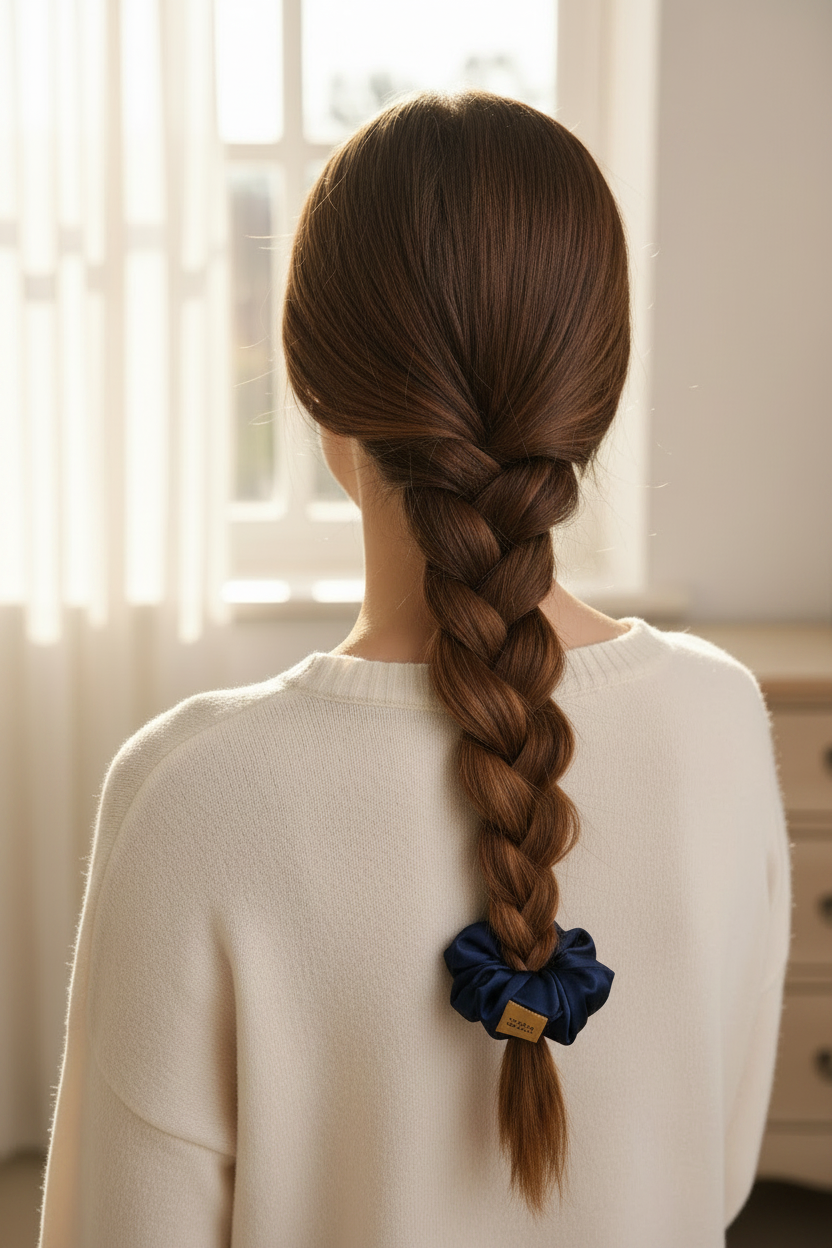 SCRUNCHIE MEDIANO SEDA ELEGANC